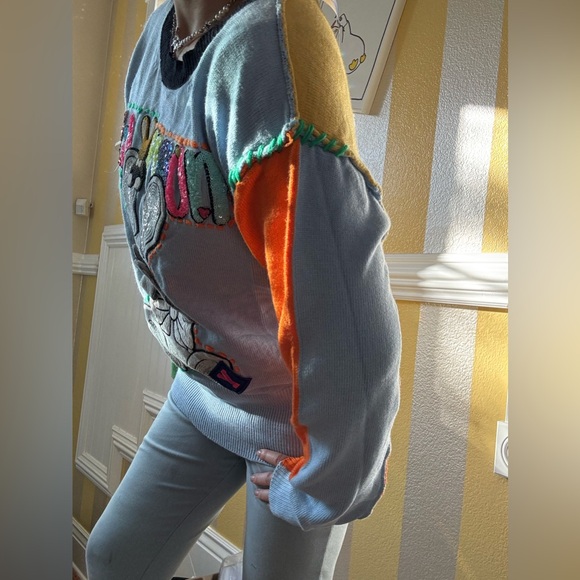 Colorful Bunny Patch Sweater New - Picture 2 of 9